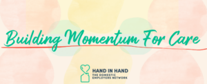Graphic that reads "Building Momentum For Care"